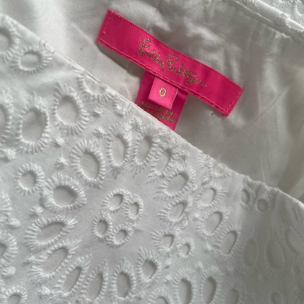 Lilly Pulitzer White Eyelet Mini Skirt - Picture 3 of 3